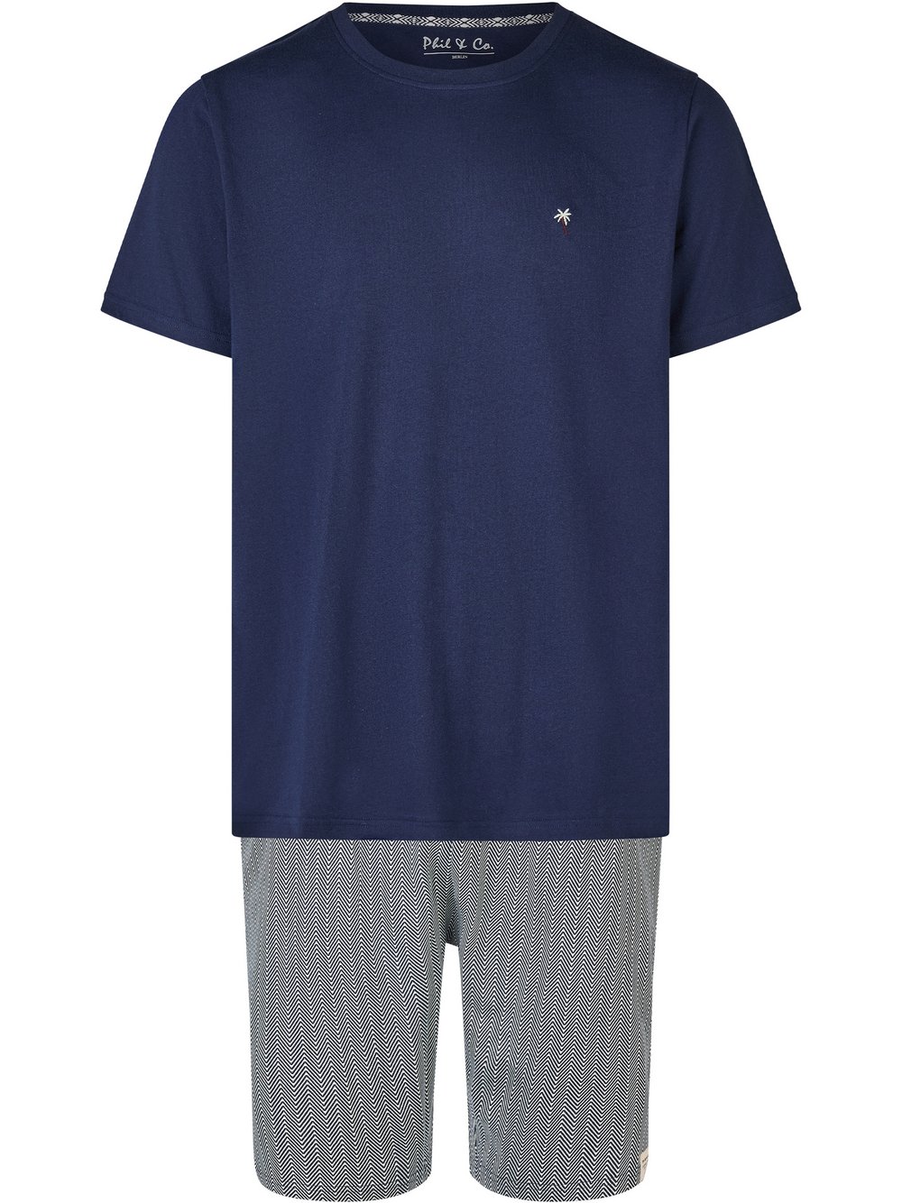 Phil & Co. Berlin Pyjama Herren mehrfarbig, M Image