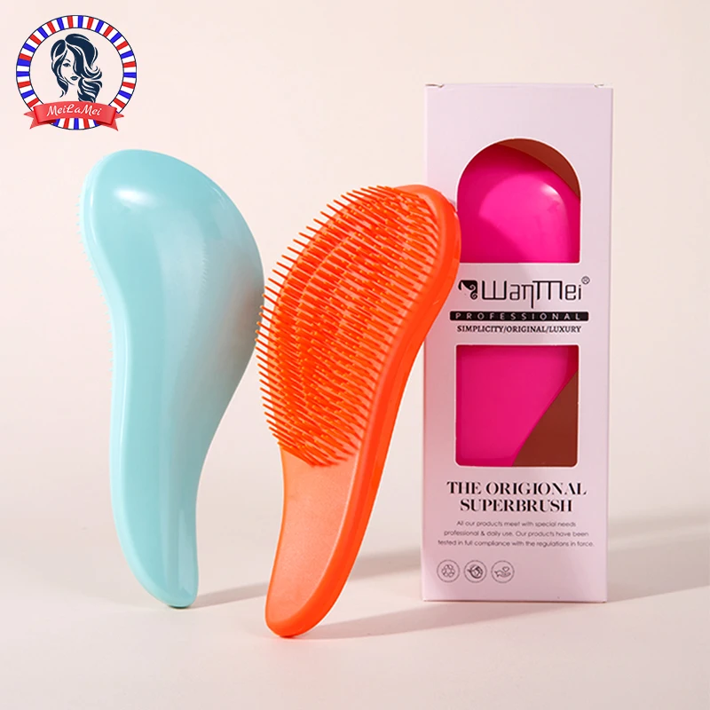 1-teiliger Griff aus Weizenstroh mit Geschenkbox für glattes Haar TT-Luftkissenkamm, Kamm mit weichen Borsten und tragbarem Kopfhautmassagegerät Image