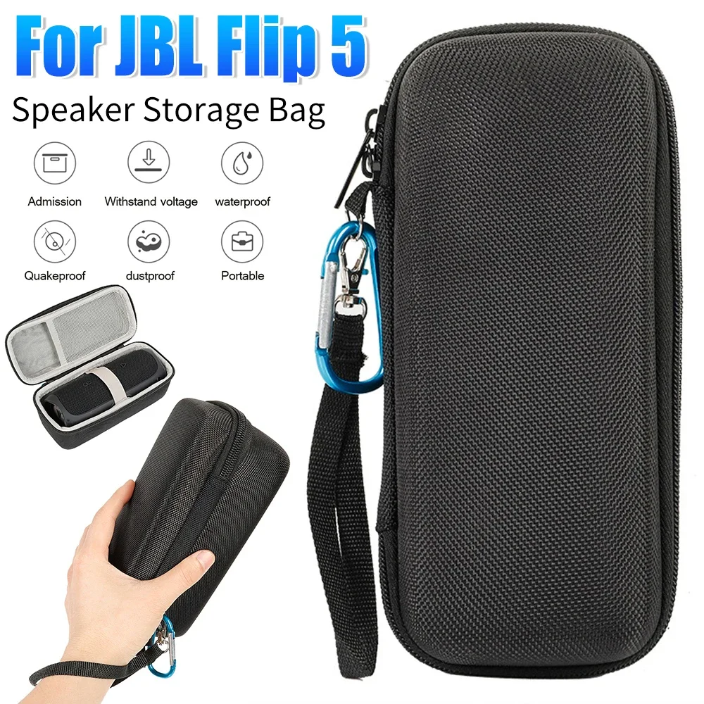 1/2/3PCS Lautsprecher-Aufbewahrungstasche für JBL Flip 5-Lautsprecher, Hartschalen-Tragetasche, tragbare Hartschale, stoßfeste Schutzhülle Image