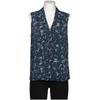 Michael Michael Kors Damen Bluse, Gr. 42, marineblau, kein Etikett