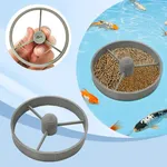 Anneau d'alimentation flottant pour poissons, 6.5cm, cercle rond, Station d'alimentation pour