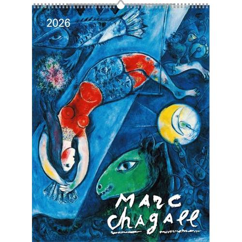 Marc Chagall 2026 - Bild-Kalender 42x56 cm - Kunst-Kalender - 5-Farbdruck - Wand-Kalender - Malerei - Alpha Edition
