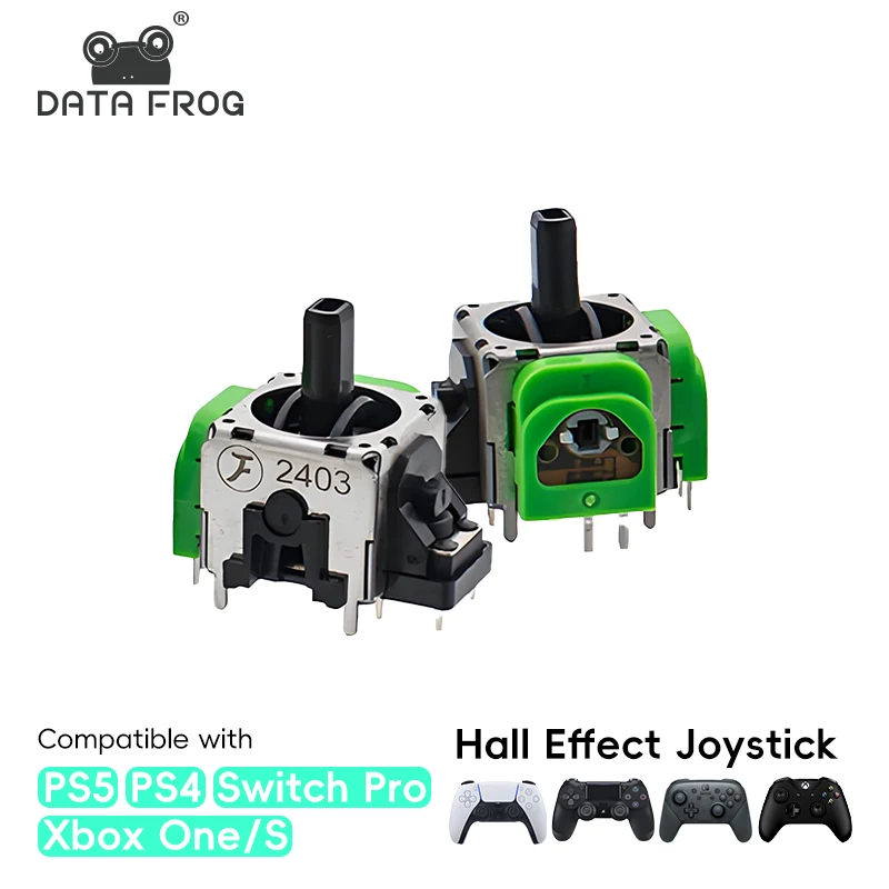 DATA FROG Replacement 2Pcs Joystick 3D Analog Stick for PS5/PS4/Switch Pro/Xbox One/Series Controller Repair Parts Accessory