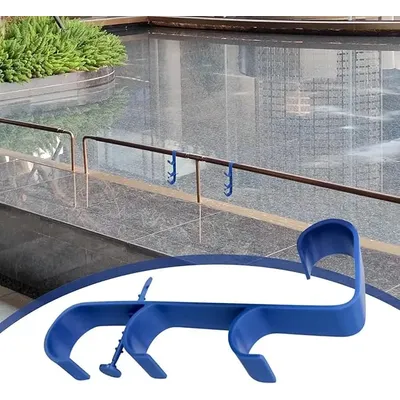 Pool Towel Hangers Adjustable Hose Pole Hooks Stable Swimming Pool Hangers Equipment Hooks for Sports Patio Deck Wall Beach