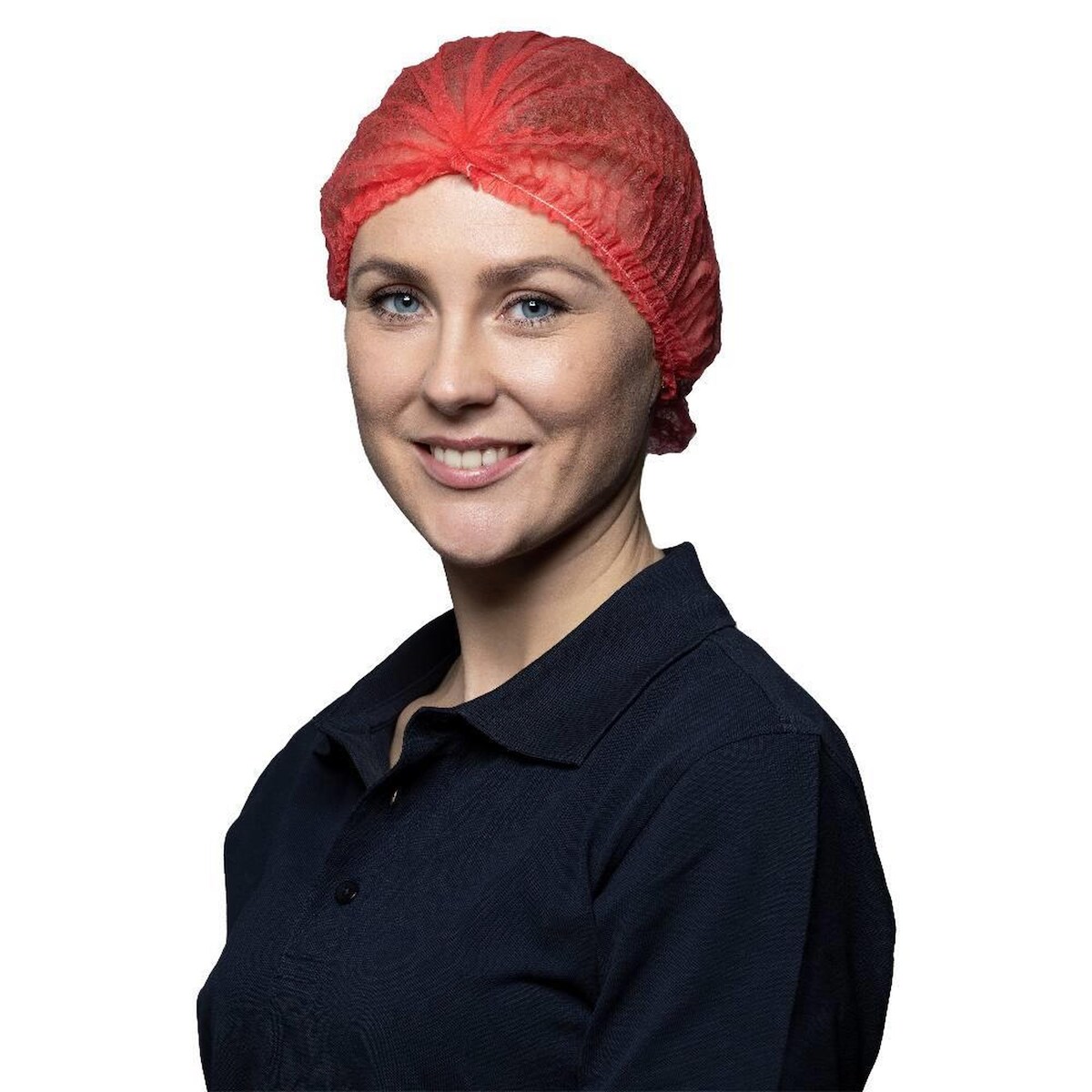 MCD Medical Care Dental GmbH 1000 Klipphauben | Vliesstoff | rot | 52cm | Hauben Image