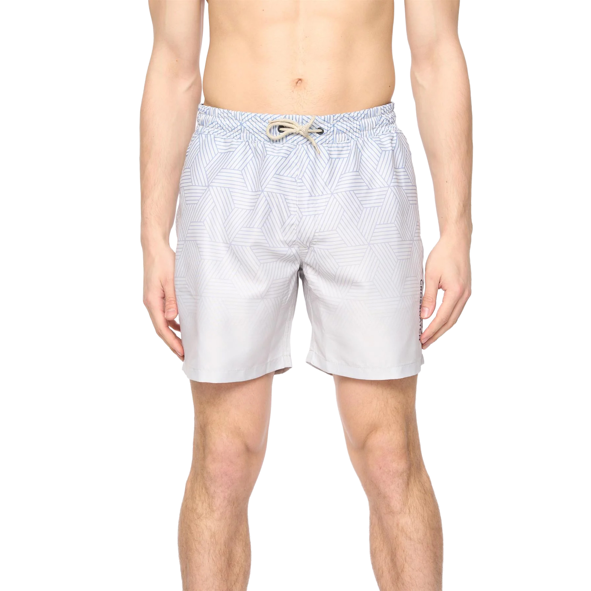 Crosshatch - "Layotta" Badeshorts für Herren (Helles Steingrau) Image