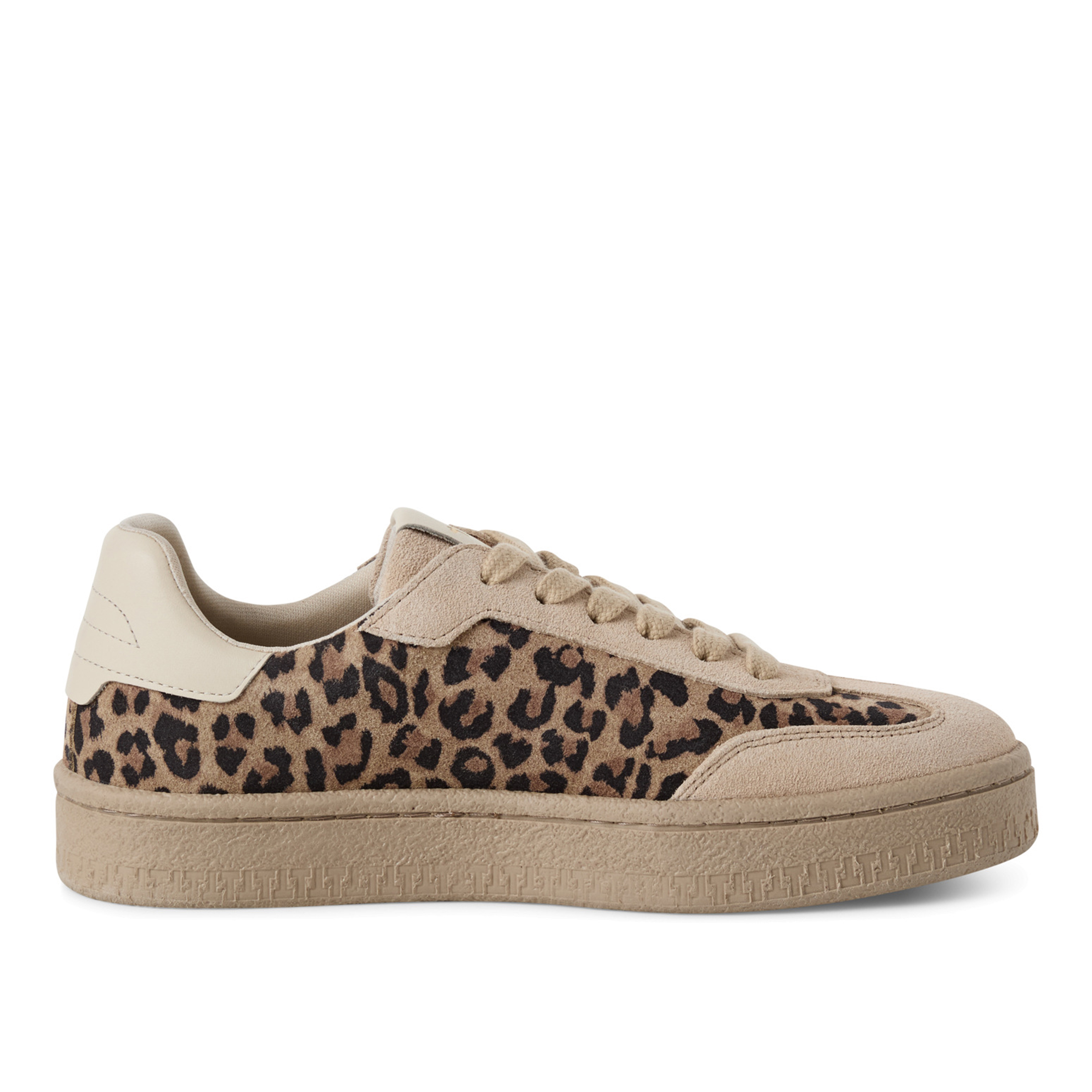 Tamaris Damen Leopard Braun Wildleder Fashion Schnürschuhe