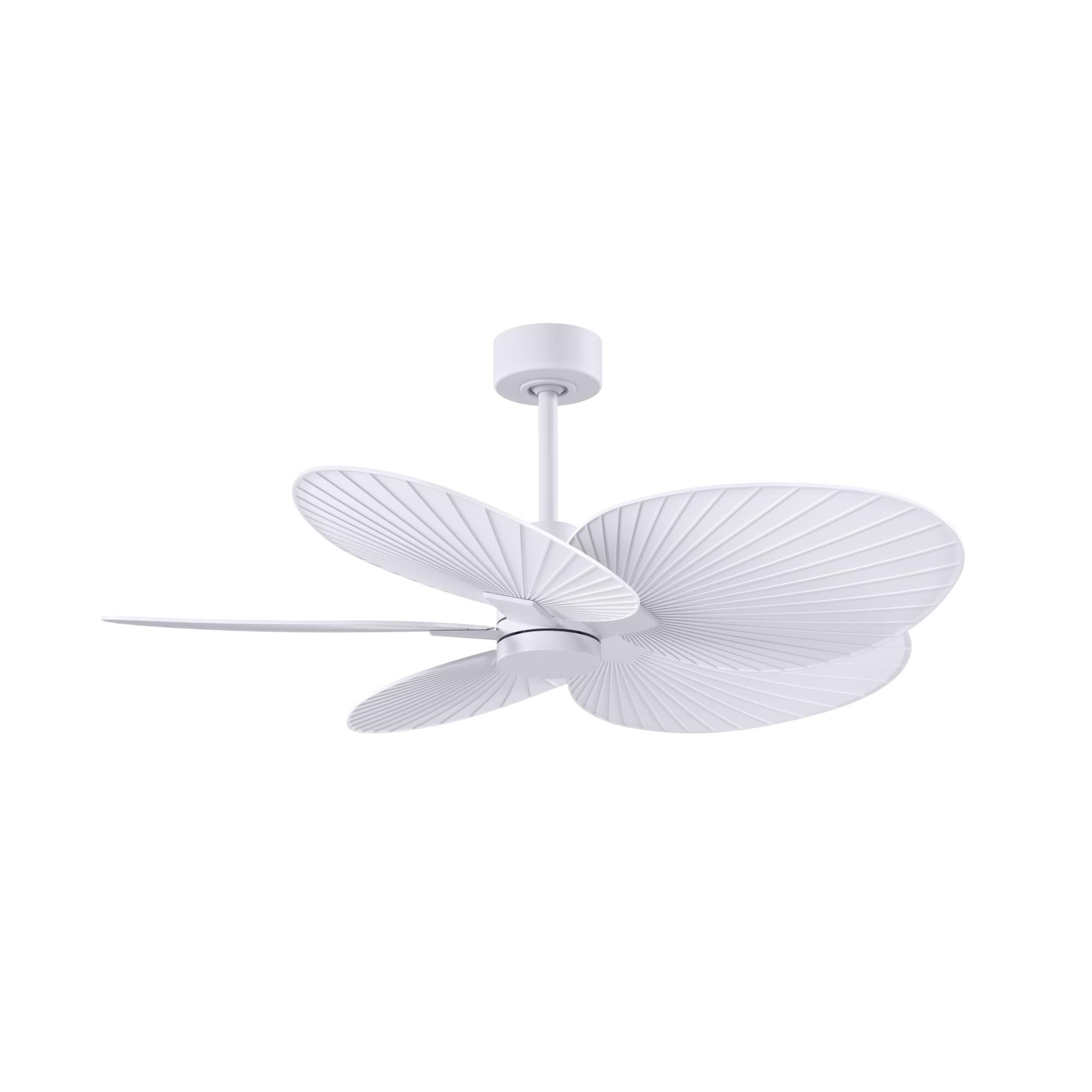 Matthews Fan Company Alessandra Tropical 48 Inch Ceiling Fan - AKTP-MWH-MWH