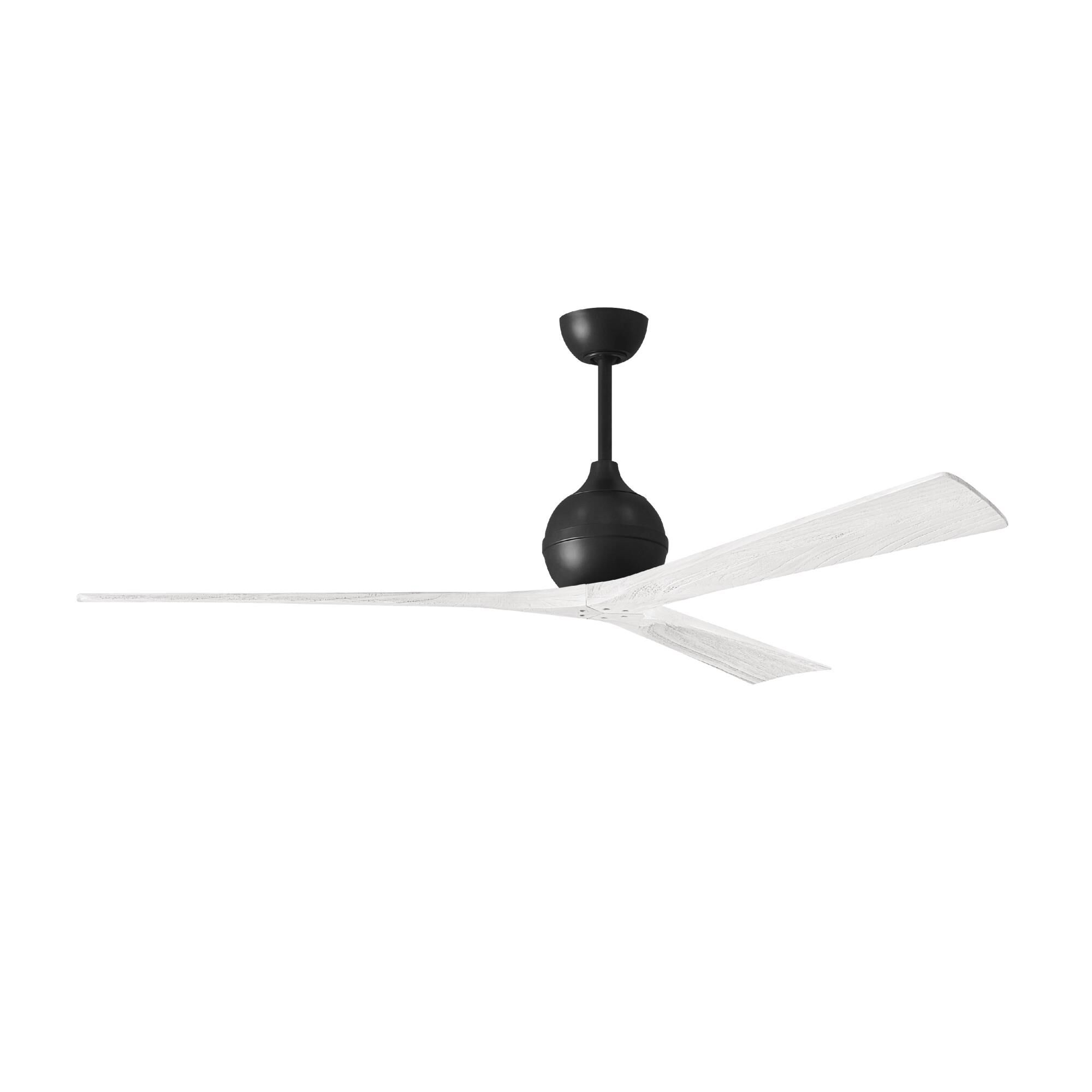 Matthews Fan Company Irene 72 Inch Ceiling Fan - IR3-BK-MWH-72