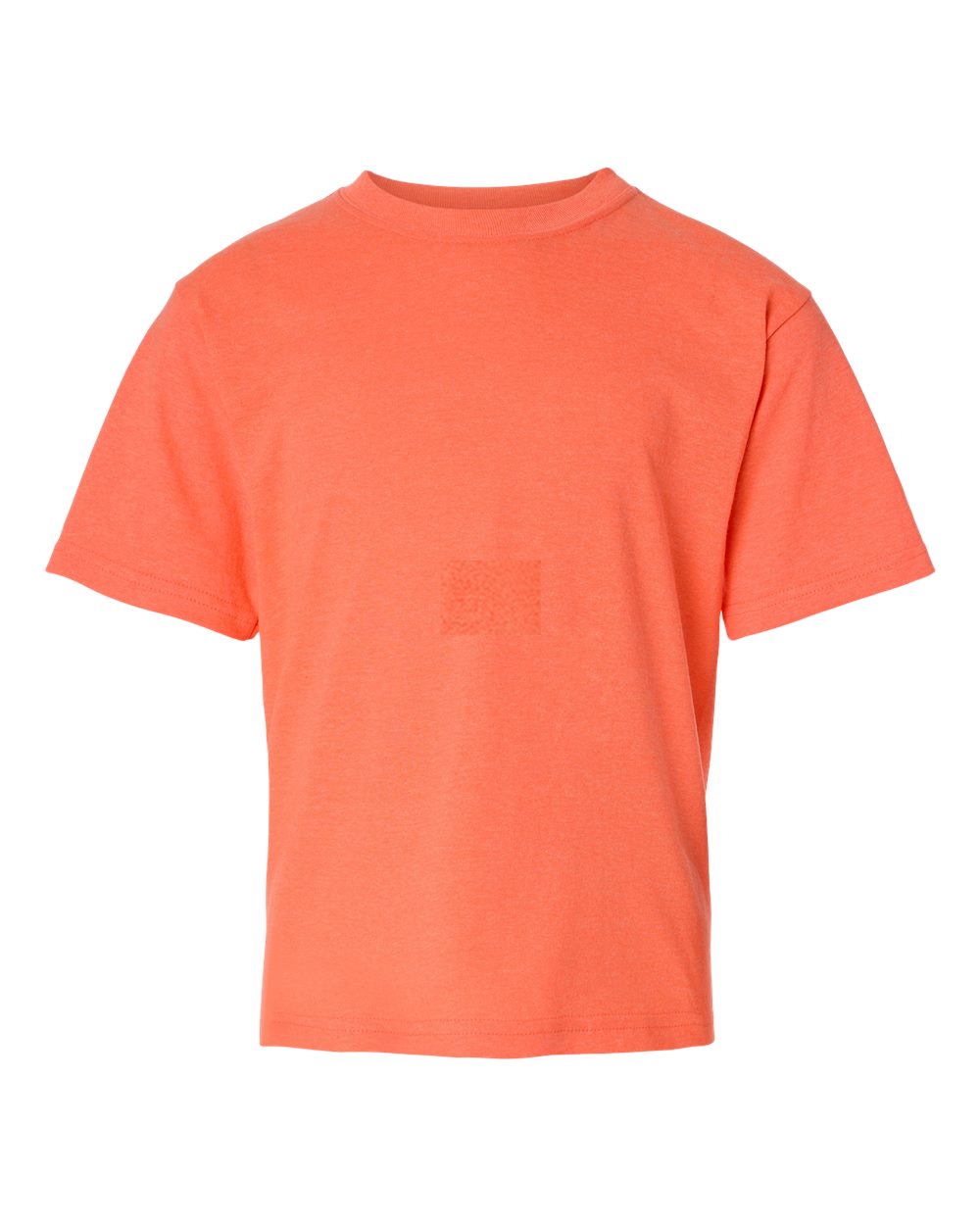 M&O MO4850 Youth Gold Soft Touch T-Shirt in Heather Coral size XS | Cotton 4850