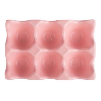 Küchenbedarf Eierablage Eierregal Haushalt Keramikgeschirr Zubehör Rosa Image