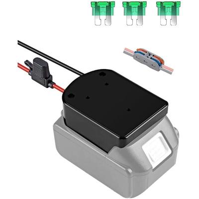 SNQ - Adaptateur de batterie 18 v pour batterie Makita 18 v avec câble de 14 awg, convertisseur de Image