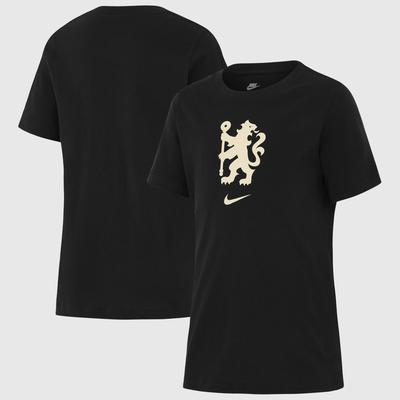 Chelsea Nike Club World Cup Wappen T-Shirt – Schwarz – Kinder Image