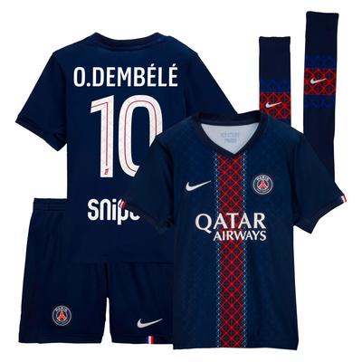 PSG Nike Stadium Mini-Heimsausrüstung 2025-26 - Kleinkinder mit Aufdruck O. Dembélé 10 Image