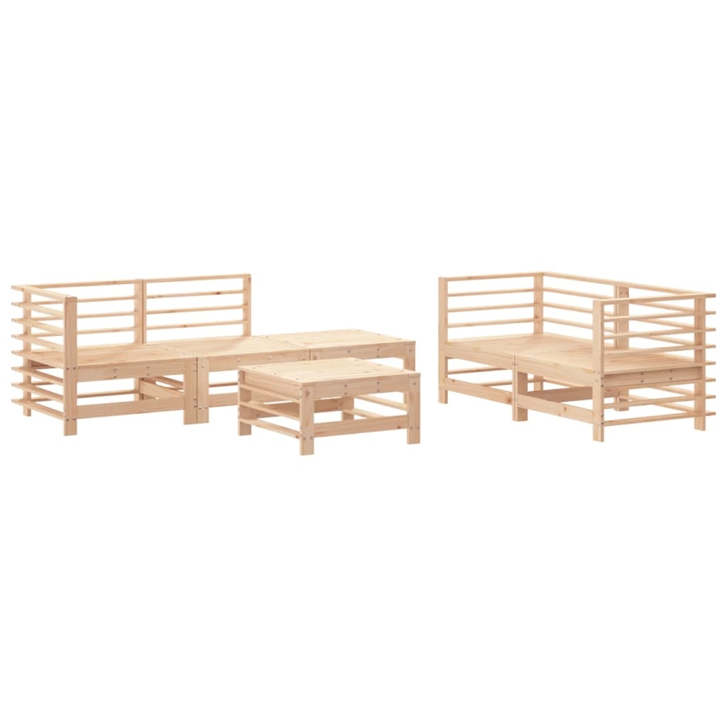 vidaXL 6-tlg. Garten-Lounge-Set Massivholz Kiefer Image