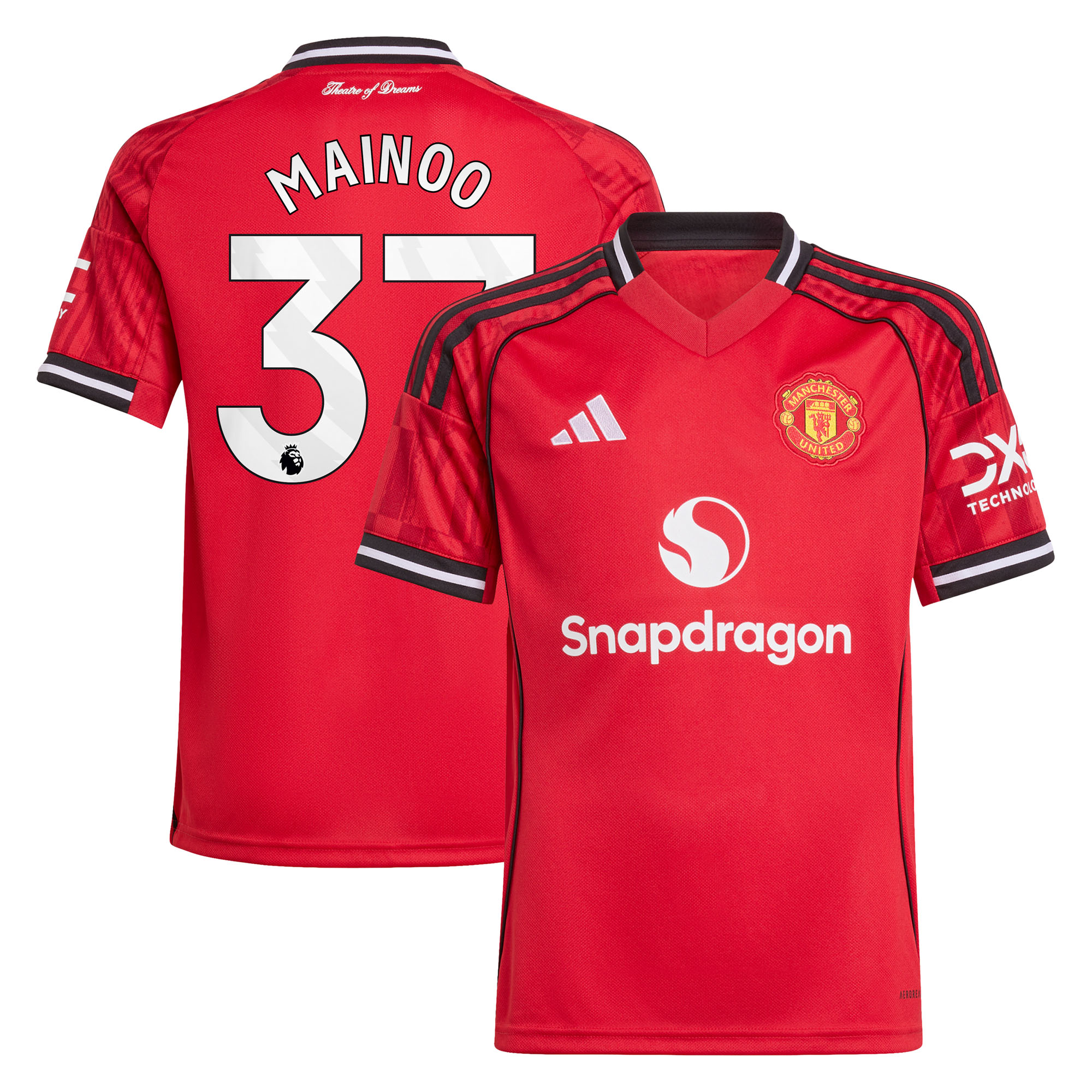 Maillot Domicile Manchester United adidas 2025-26 - Enfant avec flocage Mainoo 37
