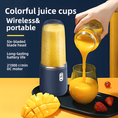 TEMU Portable Usb-rechargeable Juicer Cup - Multifunctional Electric Blender For Smoothies, Ice & Food - Ideal Christmas & Halloween Gift, Best For Christmas