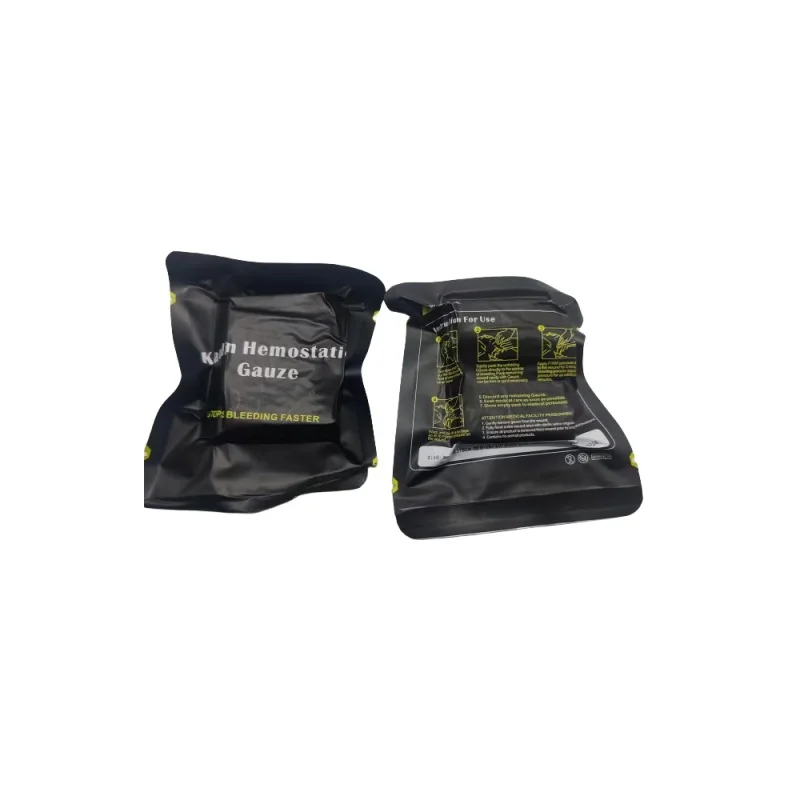 Outdoor Camping Kaolin Blutstillende Gaze Vliesstoff Chitosan Mullblatt Taktischer Erste-Hilfe-Verband Image