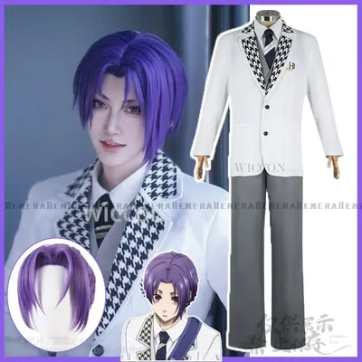 Anime BLUE LOCKED Cosplay Episode Nagi Seishiro Reo Mikage DK Schuluniform Kostüm Jacke Hosen Perücken Für Weihnachten Angepasst Image