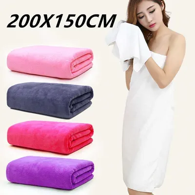A big towel Ultra-micro fiber bath towel, super-large, soft, high absorption, fast-drying, multi-functional use of towels
