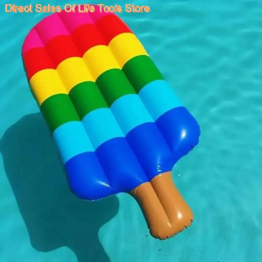 180 cm piscine gonflable flotteur salon crème glacée gonflable lit flottant eau inclinable matelas de natation piscine flotteur rangée