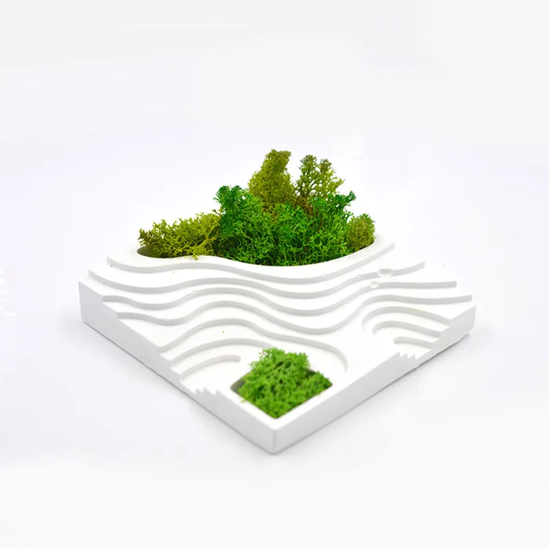 Trapezförmige Blumentopf Beton Ton Form Sukkulente Topf DIY Handgemachte Lagerung Tasse Zement Gips Harz Form Hause Dekoration Image