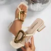Elegante Frauen Sandalen Sexy Designer Hochzeit Schuhe Medium High Heels Offene spitze Luxus Mode Party Frauen Schuhe Zapatos De Mujer