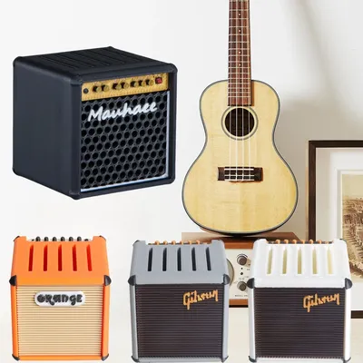 Miwayer Guitar Pick Holder/3D Printed Large-Capacity Portable Amp Speaker Shape Guitar Pick Box w/5 Slots/for Picks Storage Box