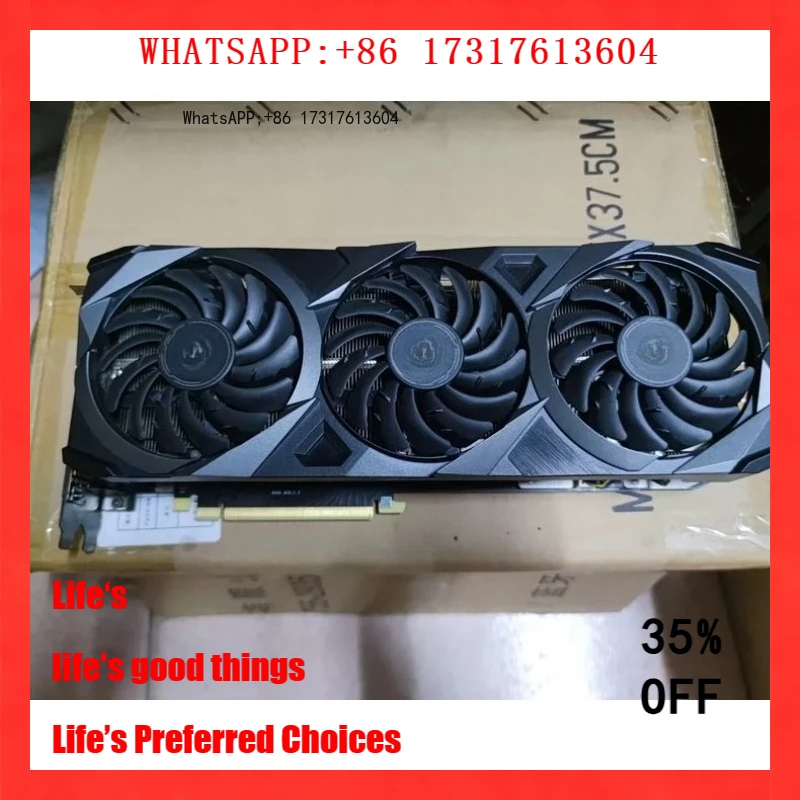 8GB RTX 3070 Gaming-Grafikkarte Dreifach-Lüfter Wärmeableitung Multi-Schnittstellen-Design Desktop-PC-Videokarte Image