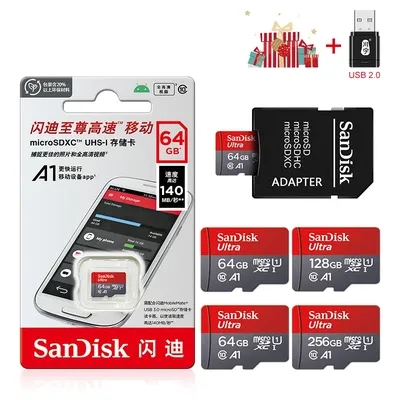 Micro-SD-Karte, 256 GB, 128 GB, 64 GB, 32 GB, TF-Karte, USB-Flash-Speicherkarte, 100 MB/s Microsd, Class10 Flash-Mikrosd für SD-Adapter