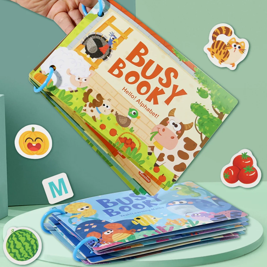 Montessori Baby Beschäftigt Buch Mein Erstes Ruhiges Buch Paste Frühes Lernen Bildung Spielzeug Kinder Spielzeug Passende Spiel für Babys