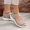 Neue Frauen Sommer Mode Sandalen Mesh Casual Fisch Mund Sport Sandalen Plus Größe 43, Fliegen Woven Flache Schuhe Alias Mujer