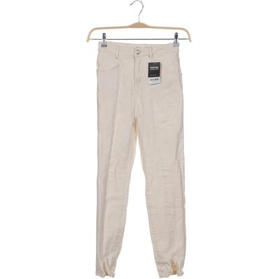 Stradivarius Damen Jeans, Gr. 34, cremeweiß, Elasthan Image