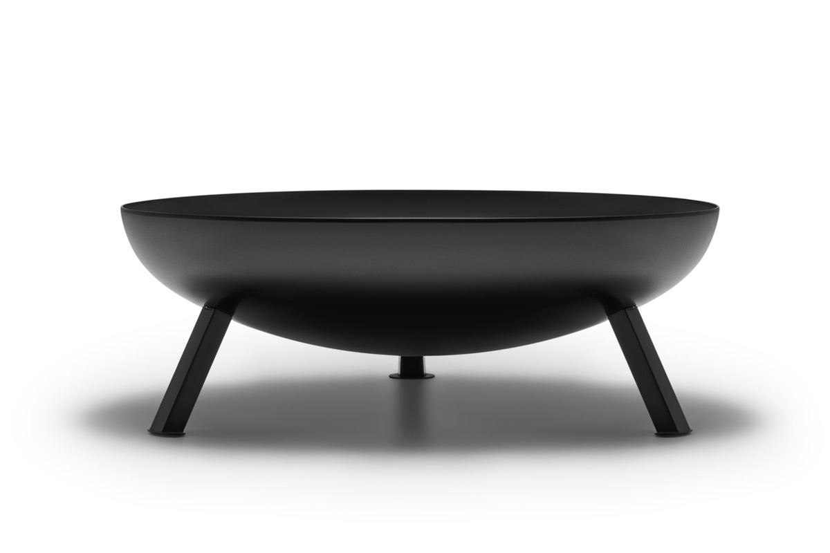 The Favilla TheFavilla Feuerschale Bombe aus schwarzem Stahl 3,00 mm Feuerstelle für Garten, Ø 65 cm - 15 KG Image