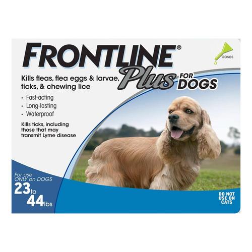 Frontline Plus Mittelgroße Hunde 23-44 lbs (Blau) 6 Dosen