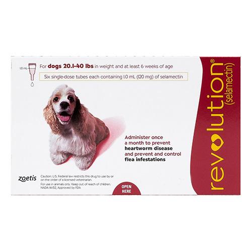 Revolution Medium Dogs 20.1-40lbs (Rot) 3 Dosen