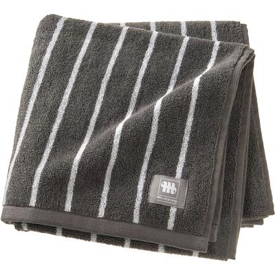 Handtuch MUSTERRING "Needlestripe", grau (anthrazit), B:50cm L:100cm, Jacquard, Baumwolle, Handtücher (Packung), hautschmeichelnd, super weich Image