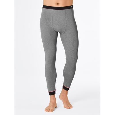 Lange Unterhose WÄSCHEPUR, Herren, Gr. 6, grau (anthrazit, meliert), 80% Baumwolle, 20% Polyester, Unterhosen Image