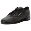 Sneaker REEBOK CLASSIC "EXOFIT LO CLEAN LOGO INT", Gr. 45,5, int, schwarz, silber, silber, Leder, sportlich, Schuhe