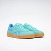 Sneaker REEBOK CLASSIC "REEBOK SMASH EDGE", Gr. 44, ai aqua, recovery blau, gum, Leder, Synthetik, sportlich, Schuhe