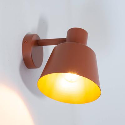 SIGMA Wandleuchte Dunka, ziegelrot, 1-flammig, Stahl, Höhe 17 cm Image