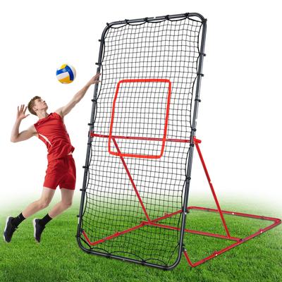 7x4 FT Volleyball Rebounder Net - 90° Foldable Angle & Sturdy