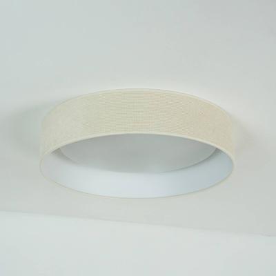 Duolla LED-Deckenleuchte Plafond, weiß, Stoff, Ø 45 cm, 3-step-dim Image