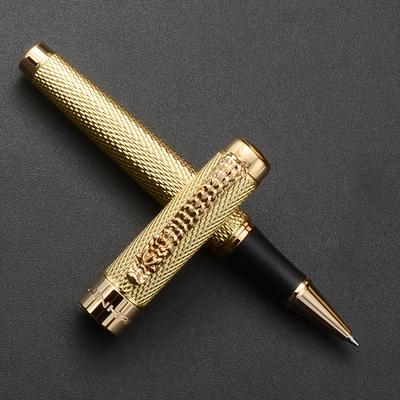 TEMU 1pc Jinhao 1200 Ergonomic Metal Pen , Click-off Cap, Writing Instrument New Image