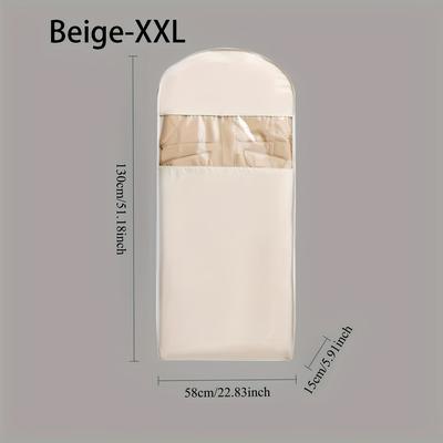 TEMU Zipper Garment Bags For Hanging Clothes, Suit Covers Bags For Men Or Women, Dress Bags For Storage Suits, Shirts, T-shirts And Jackets On Closet Image