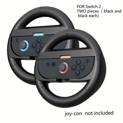 TEMU For Steering Wheel Ns Gamepad Grip Racing Set, 2 Pieces (red And Blue Each) And Black Each