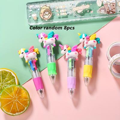 TEMU 4 Horse Round Ballpoint Pen Random 4pcs/8pcs Image