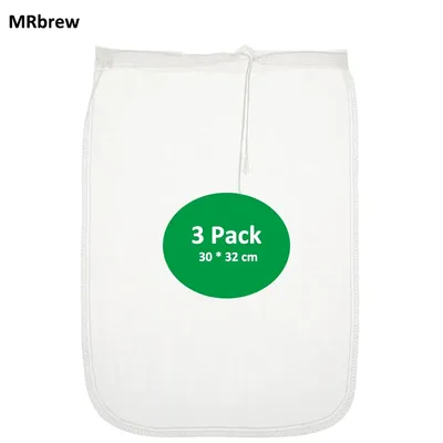 Brew Bag 100 Mesh Straining Bag Beer Brewing Filter Bag Reusable Food Strainer For Fruit Cider Apple Grape Wine Press Drawstring