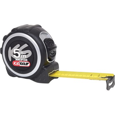 Ks Tools Bandmaß mit Feststeller,schwarz-grau, 5m, 25mm [Hersteller-Nr. 300.0133] Image
