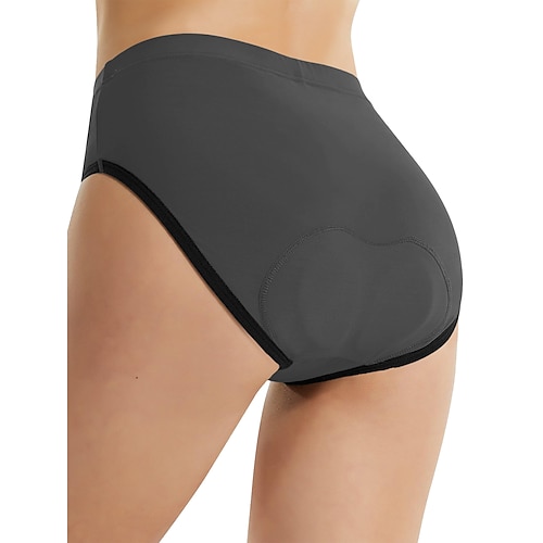 Damen Fahrradunterwäsche-Shorts Fahhrad Slip Formpassend Sport Weich Bequem Schwarz Pfirsich Bekleidung Fahrradbekleidung